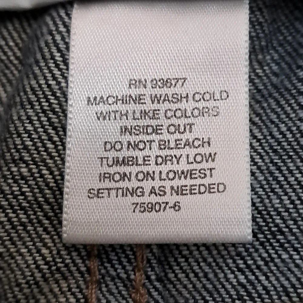 Claiborne Men's Size 34W 32L Dark Blue Straight Fit Jeans